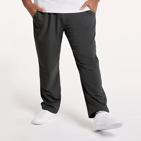 FLX Black Big & Tall Dynamic Stretch Commuter Wicking Chino Pants 40X34 NEW! - Picture 1 of 9